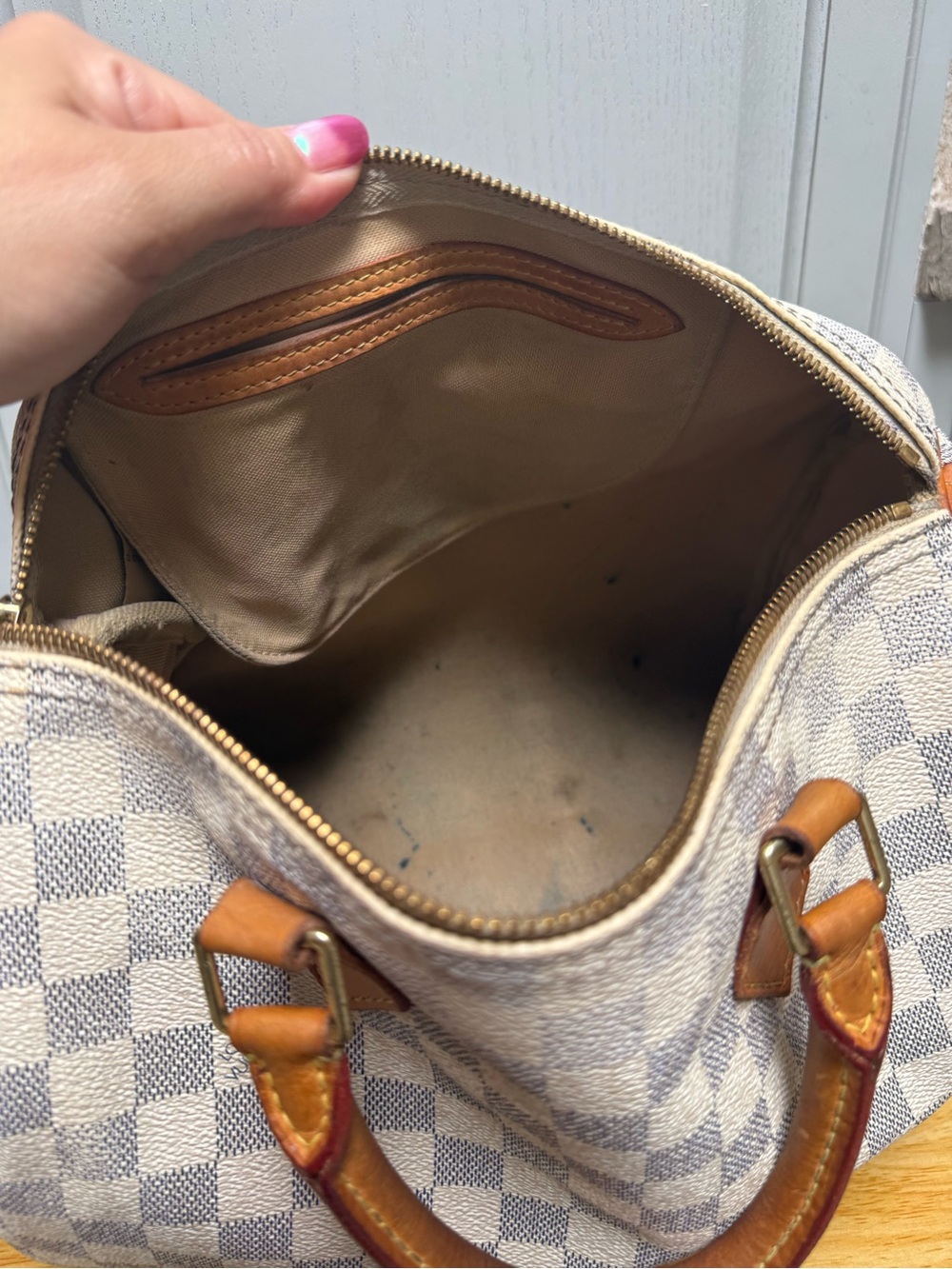 Louis Vuitton Damier Azur Speedy 30 - Picture 15 of 17